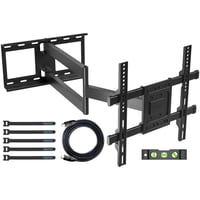 BONTEC TV zidni nosač za ekrane 32-70" - Ekstra dugačka konzola s rukom od 850 mm, nosivost 60 kg, nagibna, okretna, VESA 400x400 mm 1