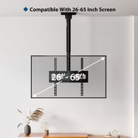 BONTEC TV mennyezeti tartó 26-65 colos tévéhez, dönthető-forgatható, 45 kg-ig 2
