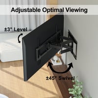 Suport TV de perete universal BONTEC pentru televizoare plate și curbe de 37-85 inchi, complet — fără nivelă și coliere de cablu (stare: vezi a 2-a imagine) 11