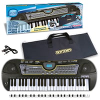 Detské digitálne piano Bontempi MelodyTouch so 49 klávesmi, čierno-biele, 588x200x65 mm, s príslušenstvom 2