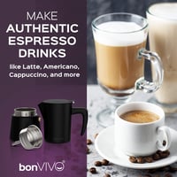bonVIVO Moka Pot 2 csészés rozsdamentes acél kávéfőző 100ml ezüst 7