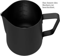 bonVIVO Muvo Tejhabosító Kancsó - Kompakt Tejszínkiöntő Barista Eszköz Kávékülönlegességekhez, 180g Könnyű Kivitel 4