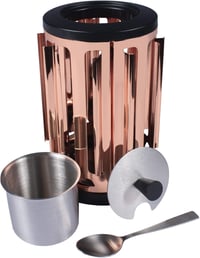 bonVIVO Rozsdamentes Acél Kapszulatartó - 25 Kávékapszulához - 360° Forgó Adagoló Cukoredénnyel és Kanállal - Nespresso/Dolce Gusto Kompatib 8