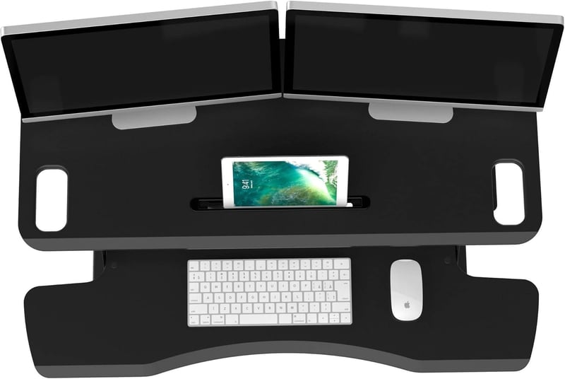 bonVIVO Sit Stand Workstation Állítható Magasságú Munkaasztal