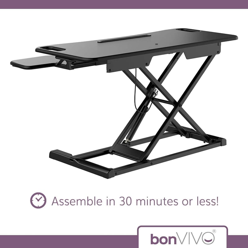 bonVIVO Sit Stand Workstation Állítható Magasságú Munkaasztal