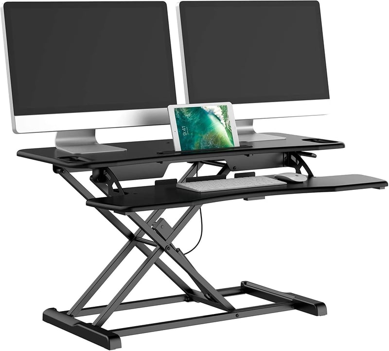 bonVIVO Sit Stand Workstation Állítható Magasságú Munkaasztal