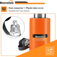Bonvoisin 10T Hidraulikus Henger Kézi Pumpával 50mm Lökethosszal Építkezéshez 4