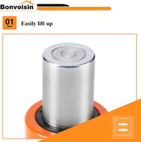 Bonvoisin 10T Hidraulikus Henger Kézi Pumpával 50mm Lökethosszal Építkezéshez 3