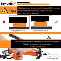 Bonvoisin 20T Hidraulikus Henger CP-180 Kézi Szivattyúval, 30mm Lökethossz 6