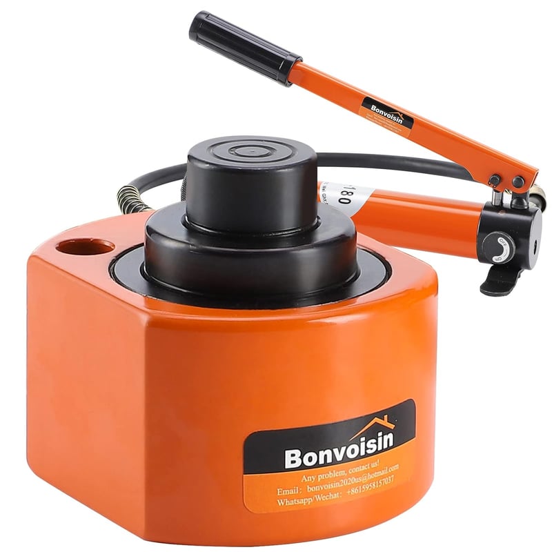 Bonvoisin 20T Hidraulikus Henger CP-180 Kézi Szivattyúval, 30mm Lökethossz