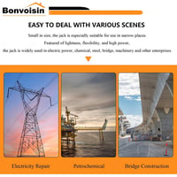 Bonvoisin 20T Hidraulikus Henger CP-180 Kézi Szivattyúval, 30mm Lökethossz 7