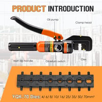 Bonvoisin Hidraulikus Sertésfog 9 Profilú 4-70mm² Réz Alumínium Csatlakozóhoz 3