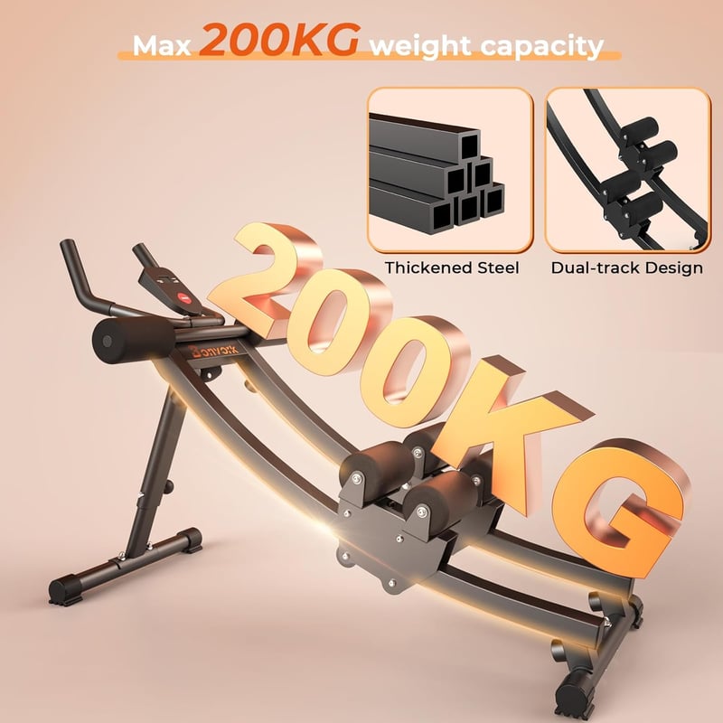 Bonvork 200 kg Összecsukható Hasizom Tréner Otthoni Edzéshez