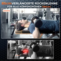 Bonvork Állítható Edzőpad 400 kg Terhelhetőséggel - Összecsukható Súlyzópad Otthoni Edzőteremhez, Robusztus Acél Váz, Teljes Test Tréninghez 3