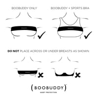 Bandă pentru Susținerea Sânilor Booband Boobuddy, Bandă de Compresie, Alternativă la Bustieră Sport, Negru, Mărimea M 6