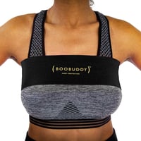 Bandă pentru Susținerea Sânilor Booband Boobuddy, Bandă de Compresie, Alternativă la Bustieră Sport, Negru, Mărimea M 1