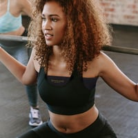 Bandă pentru Susținerea Sânilor Booband Boobuddy, Bandă de Compresie, Alternativă la Bustieră Sport, Negru, Mărimea M 4