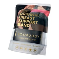 Bandă pentru Susținerea Sânilor Booband Boobuddy, Bandă de Compresie, Alternativă la Bustieră Sport, Negru, Mărimea M 3
