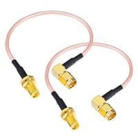 Boobrie SMA Koaxiális Kábel RG316 15cm 90° Szög WiFi Antenna Csatlakozó 2db 5