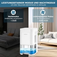 BOOHENKA Elektromos Párátlanító 1200ml - Otthoni Légtisztító 7 Színű Világítással, Időzítővel, Automatikus Leolvasztással Fürdőszobába, Pinc 3