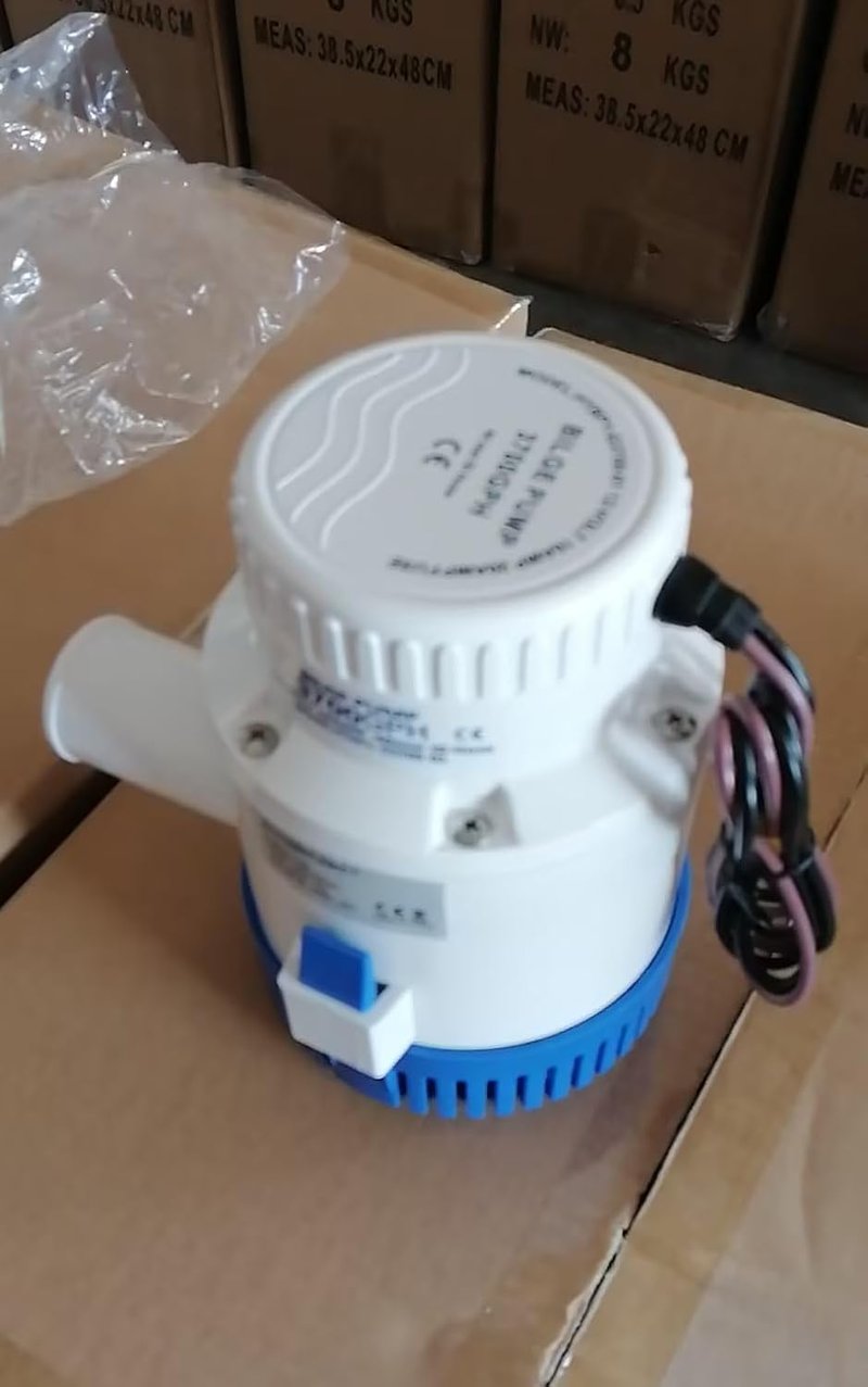 BOOMSTART 12V 3700 GPH Merülő Bilge Szivattyú Hajó Jacht Lakóautó Vízpumpa