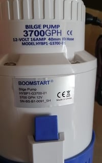 BOOMSTART 12V 3700 GPH Merülő Bilge Szivattyú Hajó Jacht Lakóautó Vízpumpa 9