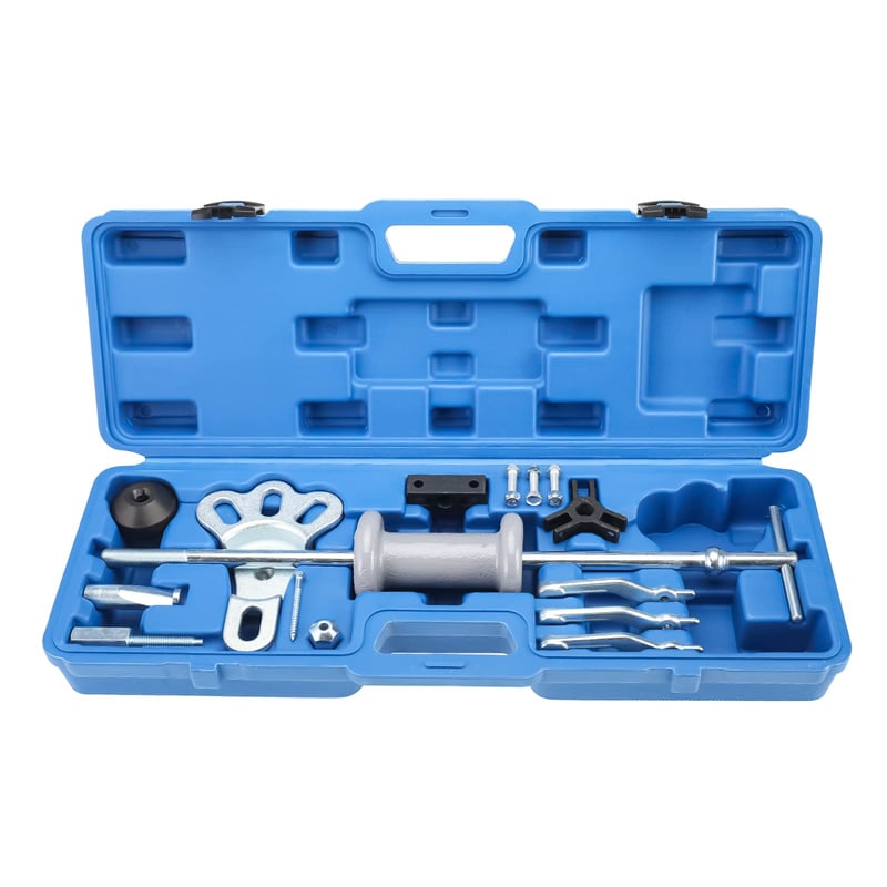 Set de extractoare pentru rulmenți de butuc BOOMSTART BS026 cu ciocan culisant, 16 piese