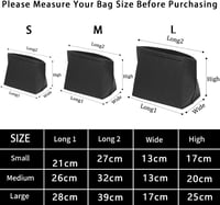 BOOSHMall Longchamp táska szervező, sötétszürke M méret, többrekeszes táskabetét - M, Darkgray 2