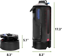 Duș de camping solar BOOSTEADY 12 L cu pompă de presiune automată 7