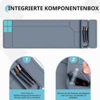 BOOSTEADY čistiaca podložka na zbrane, veľká, protišmyková gumená podložka na čistenie (91,4 x 30,5 cm), magnetická plocha s integrovaným boxom na súčiastky 6