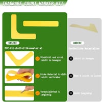 BOOSTEADY Pickleball Marker Kit 28/84 darabos csúszásmentes pályajelölő szett 4