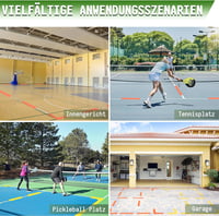 BOOSTEADY Pickleball Marker Kit 28/84 darabos csúszásmentes pályajelölő szett 5