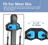 BOOSTEADY Sí és Snowboard Fali Tartó Tárolóállvány Falra Szerelhető 2