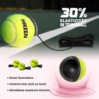 BOOSTEADY Tenisová tréningová súprava s 3 loptičkami a 4m lanom, prenosná pomôcka na tenis pre dospelých a začiatočníkov, do záhrady a parku 3