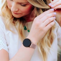 BootyBay 22mm Fém Szíj Huawei Watch GT 2, GT 2 Pro, GT 2e, GT 46mm, GT Klasszikus és GT Aktív Okosórákhoz - Rózsaszín 5