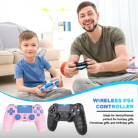 BootyBay 2db Vezeték Nélküli PS4 Kontroller Fekete-Rózsaszín 6 Tengelyes Mozgásérzékelő 8