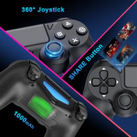 BootyBay 2db Vezeték Nélküli PS4 Kontroller Fekete-Rózsaszín 6 Tengelyes Mozgásérzékelő 4