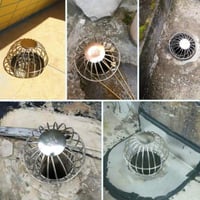BootyBay 304 Rozsdamentes Acél Ereszcsatorna Szűrő Védőrács, Levél és Szennyeződés Elleni Védelem - 38mm Átmérő 7