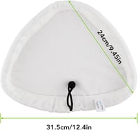 BootyBay 8 db Mikroszálas Tisztítókendő H2O X5 Gőzmophoz - Háromszög Alakú Csere Padok Vax/Viledas Kompatibilis Padlótisztítóhoz 3