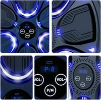 BootyBay Bluetooth zenés boxgép falra szerelhető edzéshez kesztyűvel 3