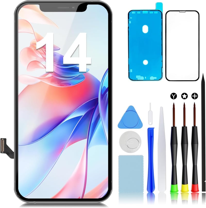 BootyBay iPhone 14 kijelző csere LCD 6.1" teljes szett szerelőkészlettel