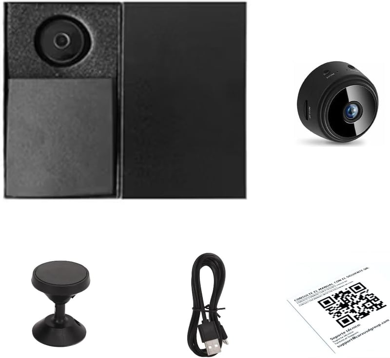 BootyBay Mini WiFi Biztonsági Kamera - Rejtett Megfigyelés Autóhoz, Lakáshoz és Irodához