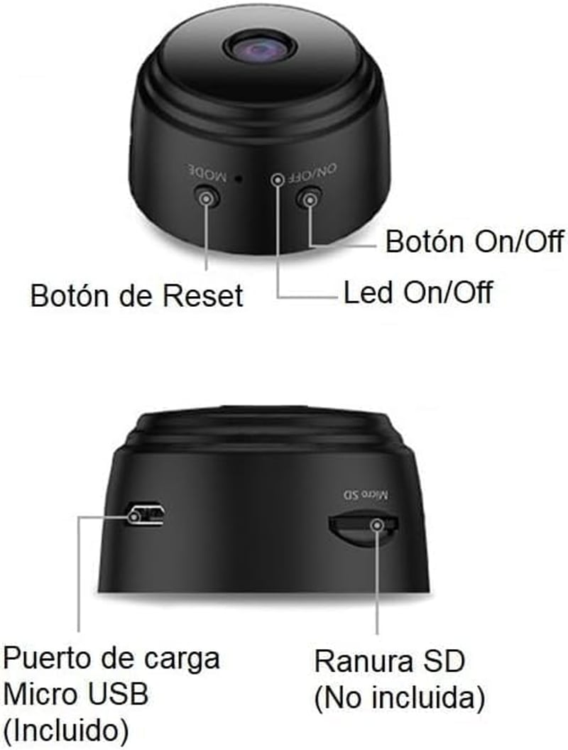 BootyBay Mini WiFi Biztonsági Kamera - Rejtett Megfigyelés Autóhoz, Lakáshoz és Irodához