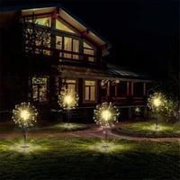 BootyBay Napelemes Kerti Lámpa Szett - 4db 120 LED Tűzijáték Fényhatás, Távirányítóval, 8 Világítási Móddal, Vízálló Kültéri Dekoráció 8