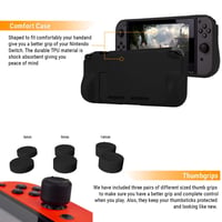 BootyBay Nintendo Switch Kiegészítő Csomag - 15 az 1-ben Fekete Szett Tokkal, Képernyővédővel, Joy-Con Markolatokkal, Verseny Kormányokkal é 4