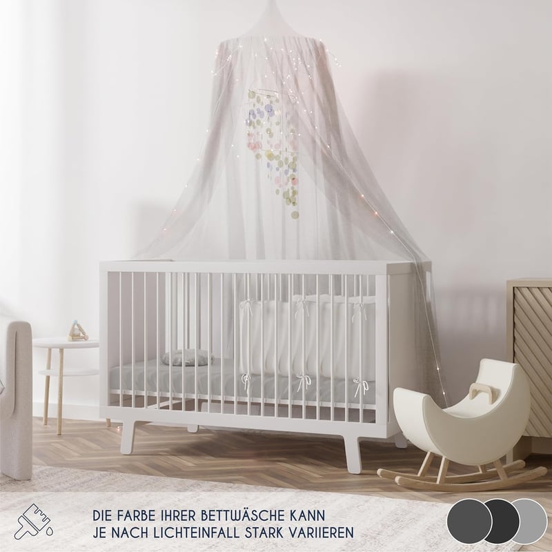 BootyBay Pamut Jersey Gumis Lepedő Szett - 2 db Fehér és Szürke Lepedő Kiságyba 60x120 cm - Puha Elasztikus Pamut Lepedő Babáknak