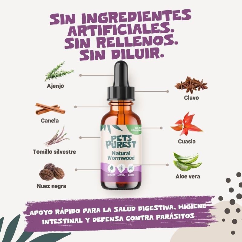BootyBay Pets Purest Spanyol Fehér Üröm Kivonat - Folyékony Állatgyógyászati Készítmény Felnőtt Háziállatoknak, 60g