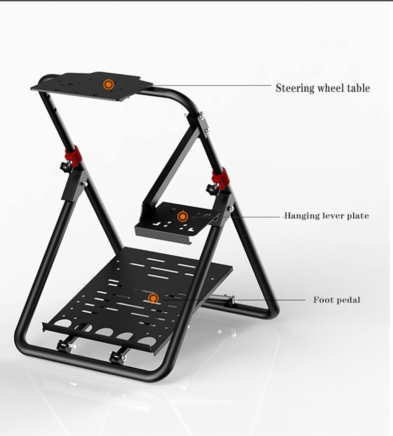 BootyBay PXN A9 Versenykormány Állvány - Összecsukható, Dönthető, Univerzális Váltókarral Logitech G25/G27/G29/G920 és Thrustmaster Kormányo