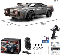 BootyBay RC Drift Autó 1:16 2.4GHz 35km/h 4WD LED Fénnyel Verseny Terepjáró 6