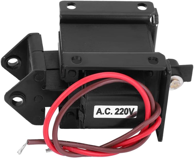 BootyBay SA-2602 AC Elektromágnes 220V Push-Pull Szolenoid, 19.6N Húzóerő, 15mm Löket, 50/60Hz Ipari Elektromágnes